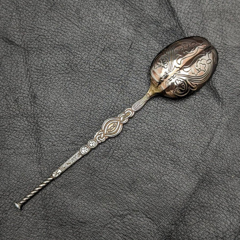 1936 年英國復古純銀帶註釋勺子 IS Greenberg